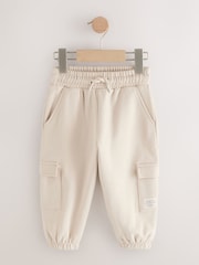 Ecru Soft Touch Jersey Utility Joggers (3mths-7yrs) - Image 1 of 4