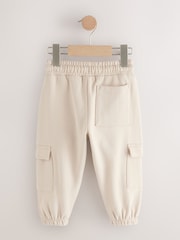 Ecru Soft Touch Jersey Utility Joggers (3mths-7yrs) - Image 2 of 4