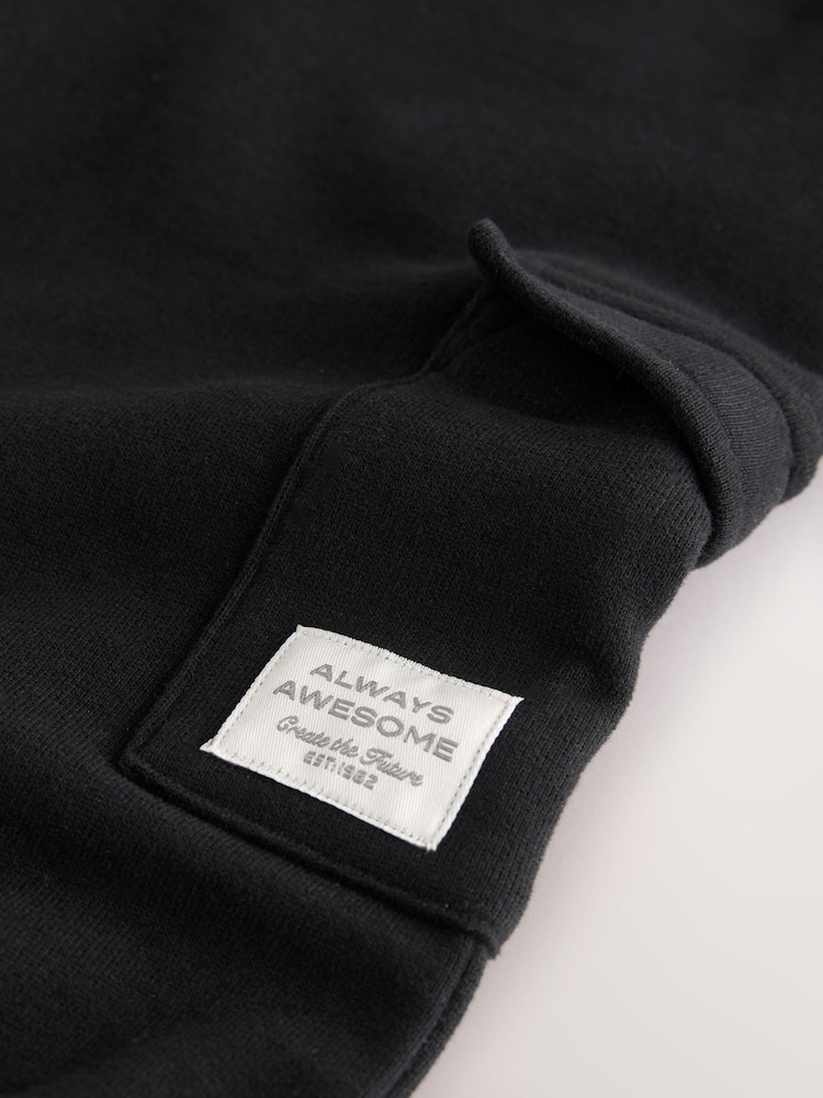 Black Soft Touch Jersey Utility Joggers (3mths-7yrs) - Image 4 of 4