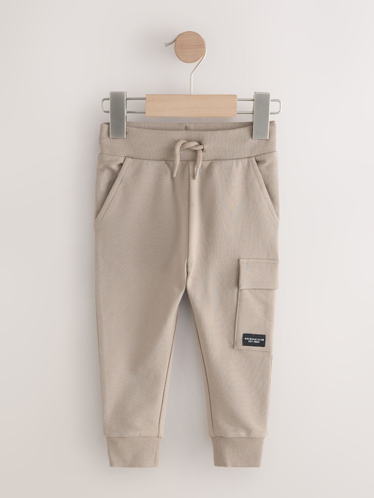 Ecru Skinny Utility Joggers (3mths-7yrs) - Image 1 of 4 Ecru Skinny Utility Joggers (3mths-7yrs) - Image 1 of 4