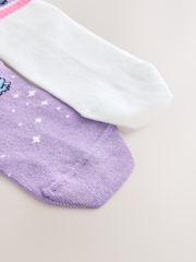 Purple Cotton Rich Lilo and Stich Ankle Socks 2 Pack - Image 3 of 3