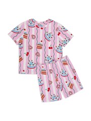 Chelsea Peers Kids Cake Print Short Pyjamas Set - صورة 1 من 3