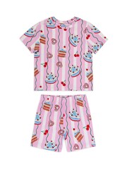 Chelsea Peers Kids Cake Print Short Pyjamas Set - صورة 2 من 3