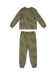 Chelsea Peers Kids Tiger Print Long Pyjamas Set - صورة 1 من 3