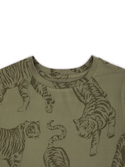 Chelsea Peers Kids Tiger Print Long Pyjamas Set - صورة 3 من 3