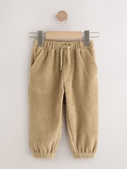 Tan Brown Jersey Cord Joggers (3mths-7yrs) - Image 1 of 4