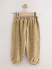 Tan Brown Jersey Cord Joggers (3mths-7yrs) - Image 2 of 4