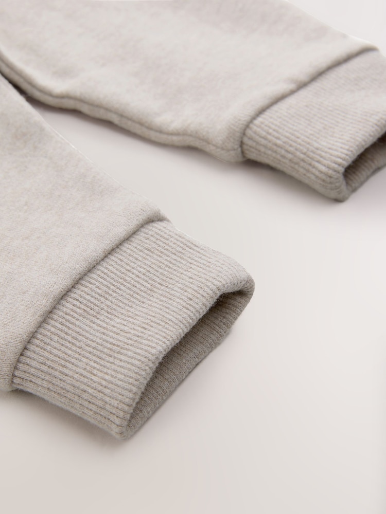 Oatmeal Marl Soft Touch Jersey Joggers (3mths-7yrs) - Image 4 of 4