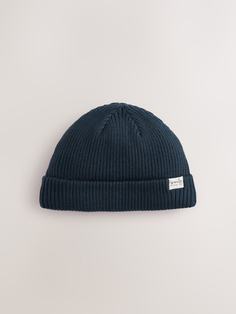 modra - 2 Pack Baby Beanie Knitted Hats (0mths-2yrs) - Slika 2 iz 5 modra - 2 Pack Baby Beanie Knitted Hats (0mths-2yrs) - Slika 2 iz 5