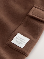 Chocolate Brown Soft Touch Jersey Utility Joggers (3mths-7yrs) - Image 3 of 4