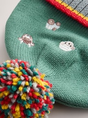 Blue Farmyard Baby Knitted Beanie Hat (0mths-2yrs) - Image 3 of 3