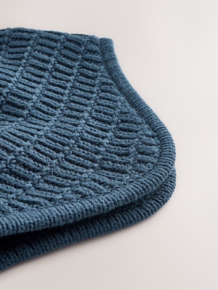 Navy Baby Knitted Trapper Hat With Pom (0mths-2yrs) - Image 2 of 3