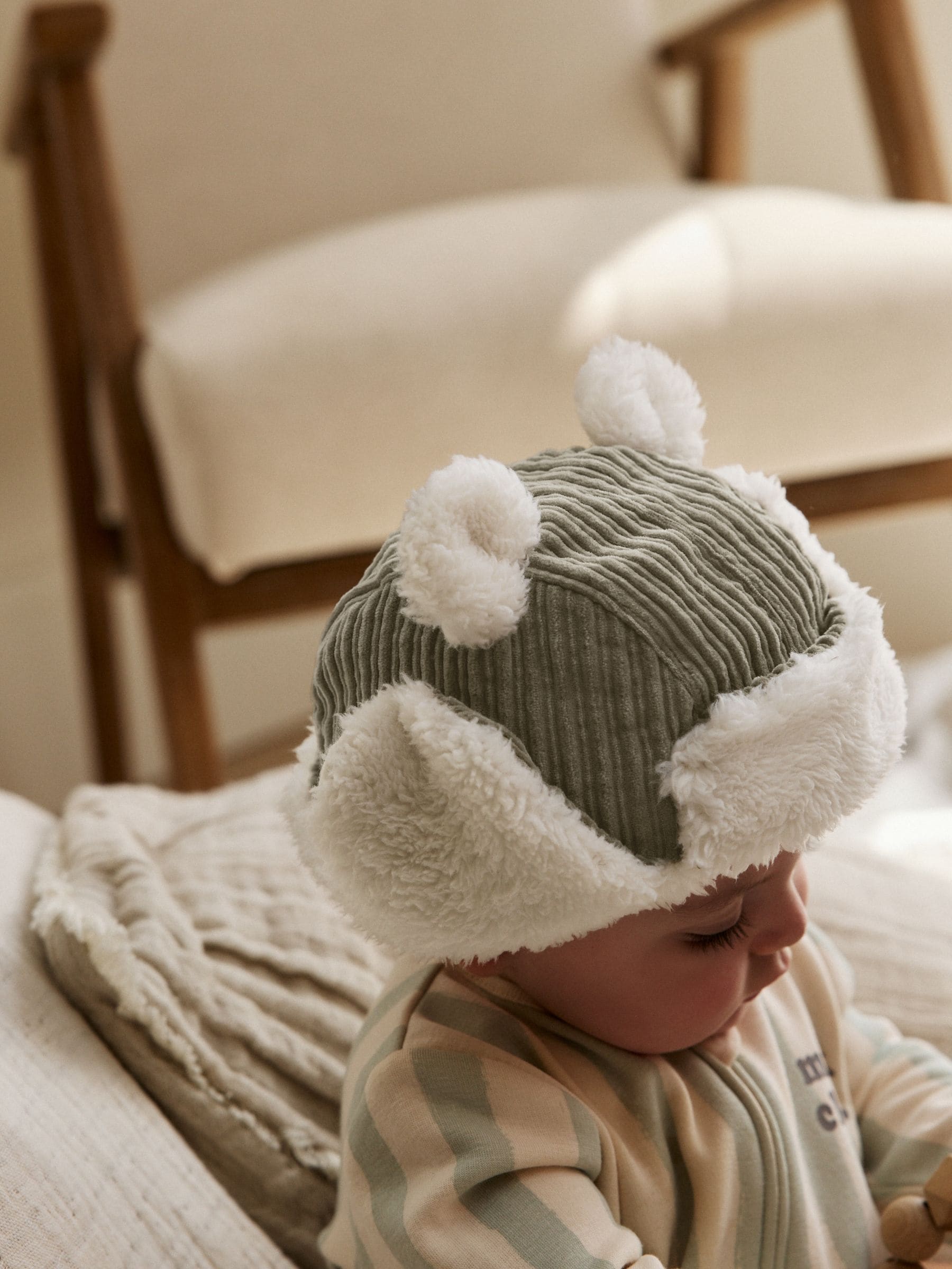 ロンパ、ハット リバーシブルバケットハット ブラック / パピエ - テクニカルタフタ