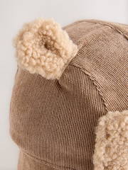 Tan Brown Borg Eared Baby Trapper Hat (0mths-2yrs) - Image 3 of 3