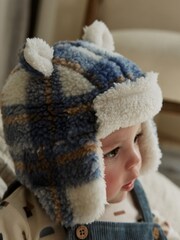 Blue Baby Borg Traper Hat (0mths-2yrs) - Image 1 of 4