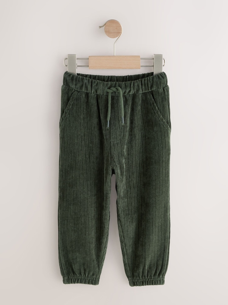 Bottle Green Jersey Cord Joggers (3mths-7yrs) - Image 1 of 4