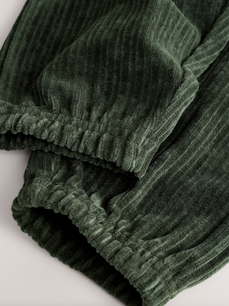 Bottle Green Jersey Cord Joggers (3mths-7yrs) - Image 4 of 4
