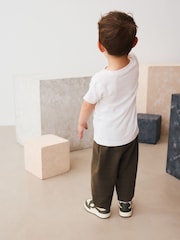 Khaki Green Checked Joggers (3mths-7yrs) - Image 3 of 4