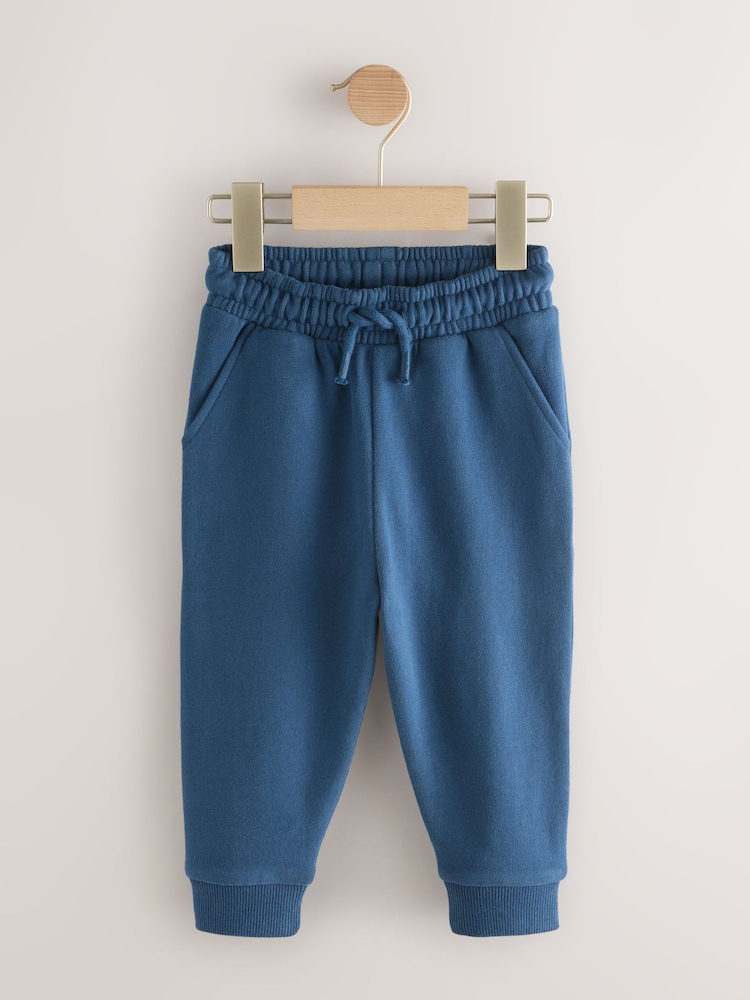 Blue Slim Fit Soft Touch Jersey Joggers (3mths-7yrs) - Image 1 of 4
