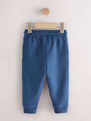 Blue Slim Fit Soft Touch Jersey Joggers (3mths-7yrs) - Image 2 of 4