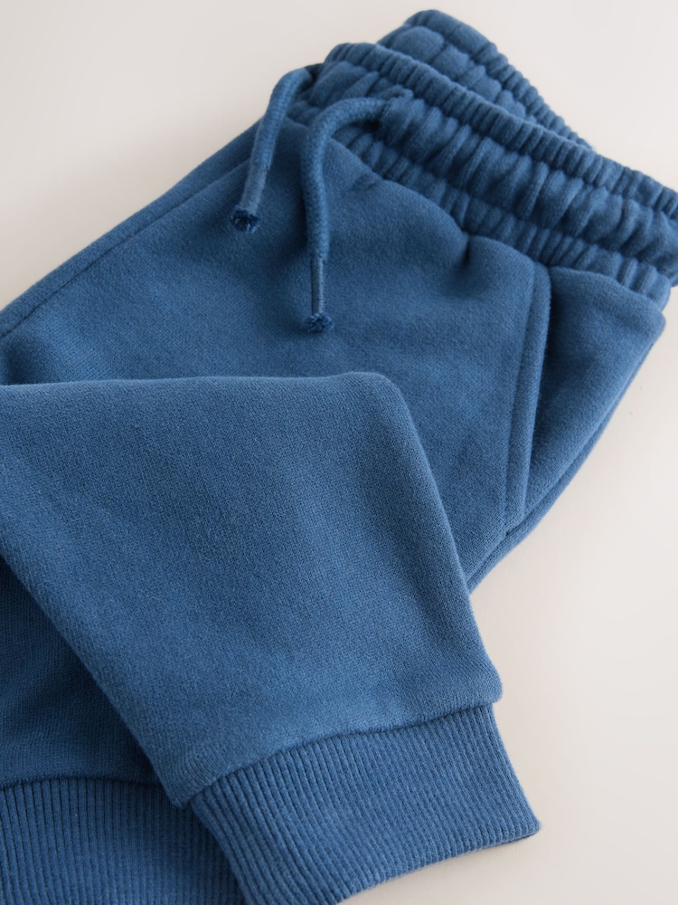 Blue Slim Fit Soft Touch Jersey Joggers (3mths-7yrs) - Image 4 of 4