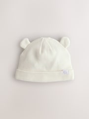 رمادي/أبيض - Baby Rib Beanie Hats 2 Pack - صورة 2 من 6