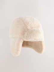 Beige Baby Borg Trapper Hat - Image 1 of 3