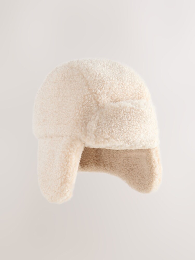 Beige Baby Borg Trapper Hat - Image 1 of 3