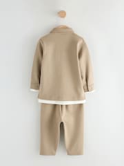 Tan Brown T-Shirt And Joggers 3 Piece Set (3mths-7yrs) - Image 5 of 9