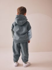 Blue Colourblock Hoodie and Joggers Set (3mths-7yrs) - Image 3 of 4
