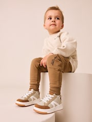 Ecru Off White Sweatshirt and Utility Joggers Set (3mths-7yrs) - Image 3 of 11
