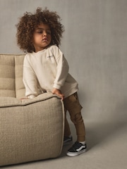 Ecru Off White Sweatshirt and Utility Joggers Set (3mths-7yrs) - Image 5 of 11