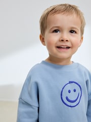 Light Blue Printed Crew and Joggers Set (3mths-7yrs) - Image 4 of 4