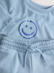 Light Blue Printed Crew and Joggers Set (3mths-7yrs) - Image 8 of 9