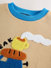 Tan Brown Colourblock Sweatshirt And Joggers Set (3mths-7yrs) - Image 10 of 16