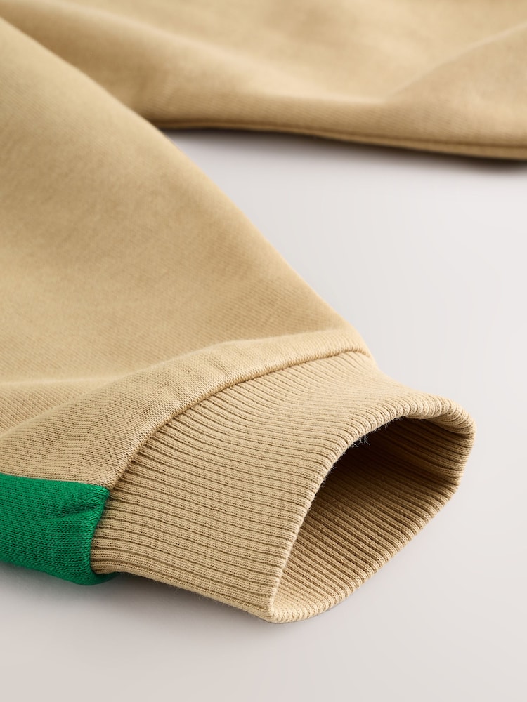 Tan Brown Colourblock Sweatshirt And Joggers Set (3mths-7yrs) - Image 16 of 16