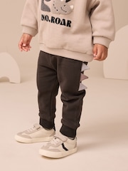 Grey and Charcoal Dinosaur Spike Sweatshirt and Joggers Set (3mths-7yrs) - Image 4 of 9