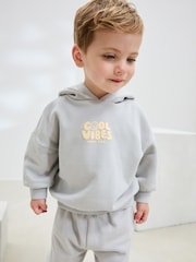Azul claro - Printed Hoodie and Joggers Set (3mths-7yrs) - Imagen 4 de 9