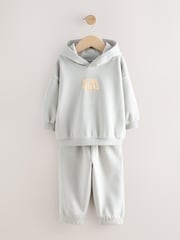 Azul claro - Printed Hoodie and Joggers Set (3mths-7yrs) - Imagen 5 de 9