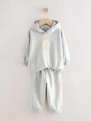 Azul claro - Printed Hoodie and Joggers Set (3mths-7yrs) - Imagen 6 de 9