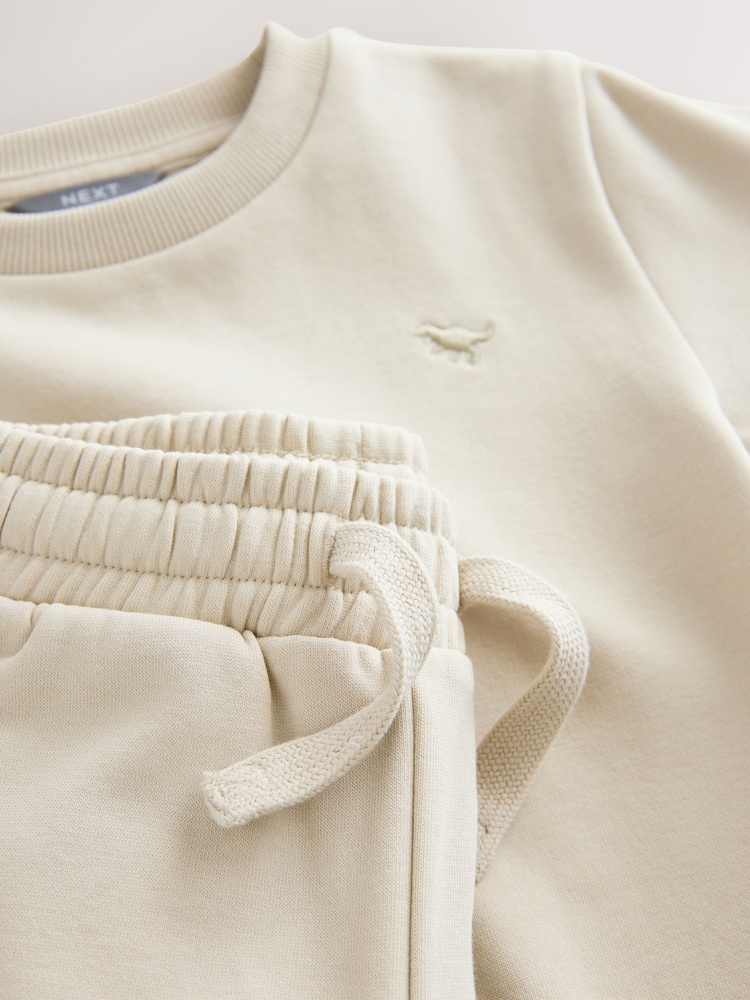 Ecru Off White Sweatshirt And Joggers Set (3mths-7yrs) - Image 8 of 8
