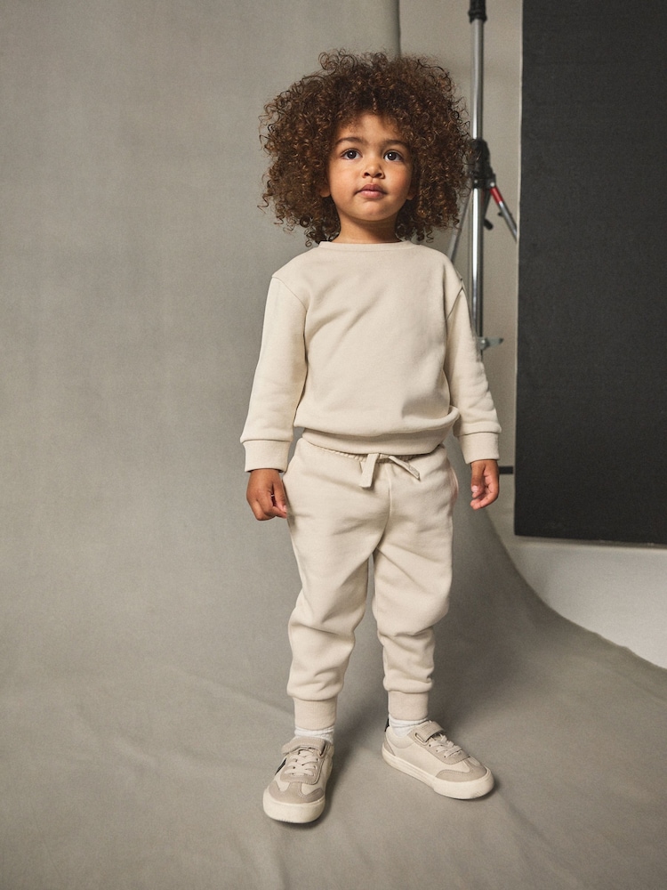 Ecru Off White Sweatshirt And Joggers Set (3mths-7yrs) - Image 1 of 8