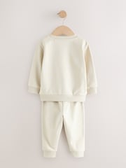 Ecru Off White Sweatshirt And Joggers Set (3mths-7yrs) - Image 5 of 8