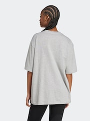 adidas Grey Country Club Graphic Oversize 100% Cotton T-Shirt - Image 2 of 6