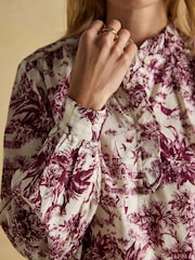 Melanie Berry/Ecru Ruffle Blouse - Image 5 of 8