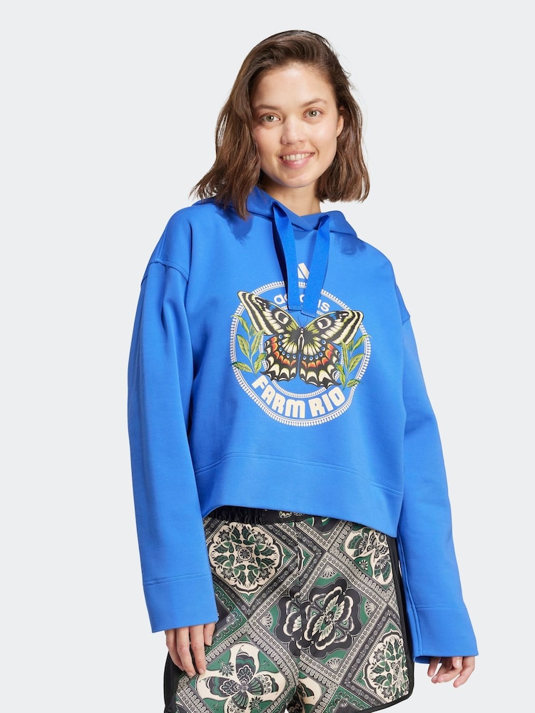 adidas Blue x Farm Hoodie - Image 1 of 6