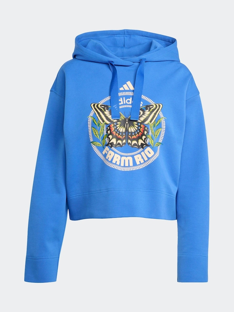 adidas Blue x Farm Hoodie - Image 6 of 6