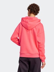 adidas Red Small Logo Hoodie - Image 2 of 6