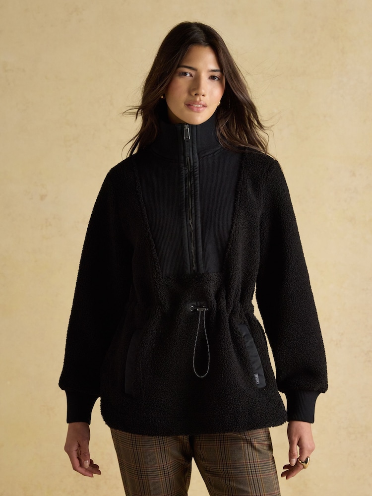 Joules Thurleston Black Borg Fleece - Image 1 of 10
