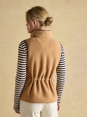 Joules Heritage Tan Fleece Gilet - Image 11 of 13